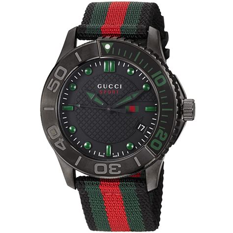 gucci g timeless nylon strap mens watch ya126229|Gucci G.